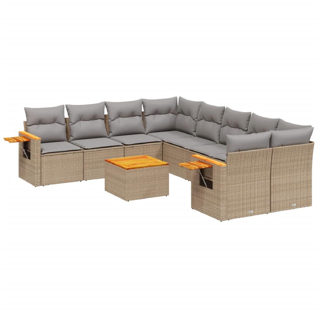VidaXL Garten sofagarnitur poly-rattan