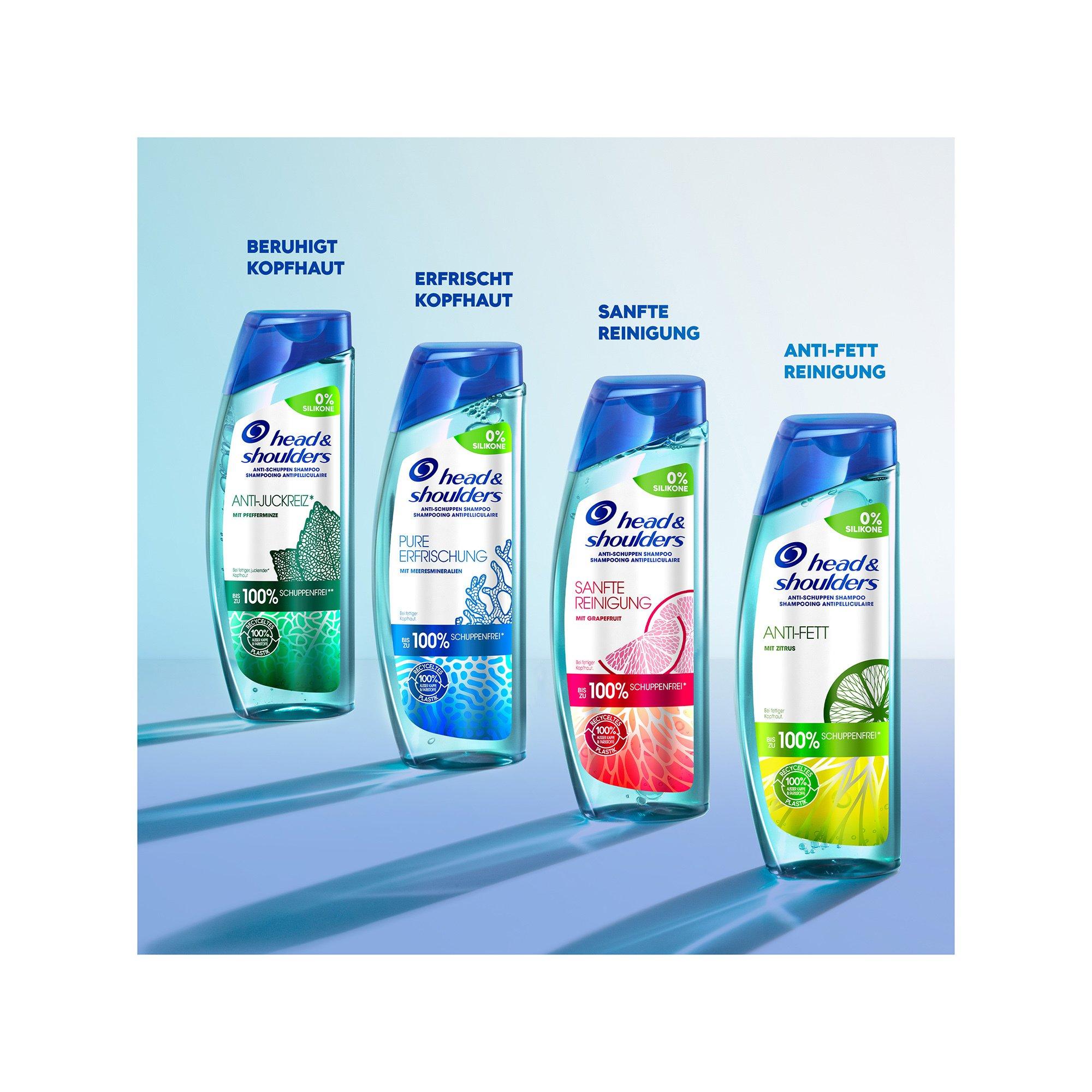 head & shoulders Pure Erfrischung, mit Meeresmineralien, Anti-Schuppen Shampoo