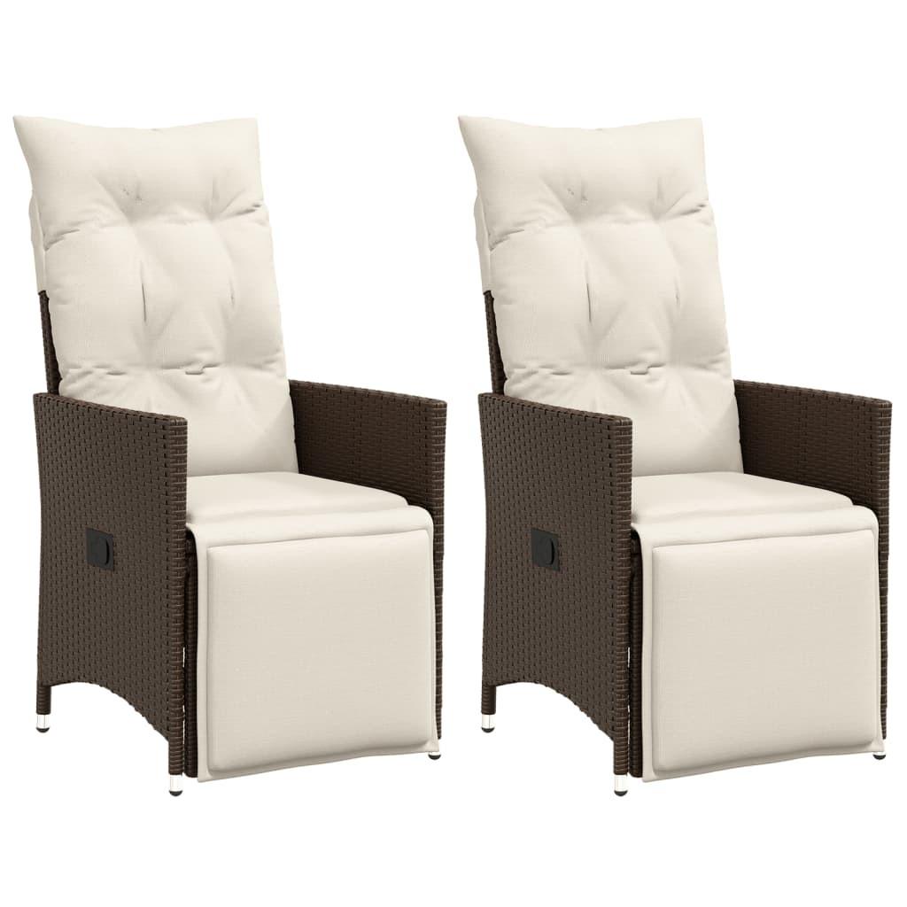 VidaXL Gartensessel verstellbar poly-rattan