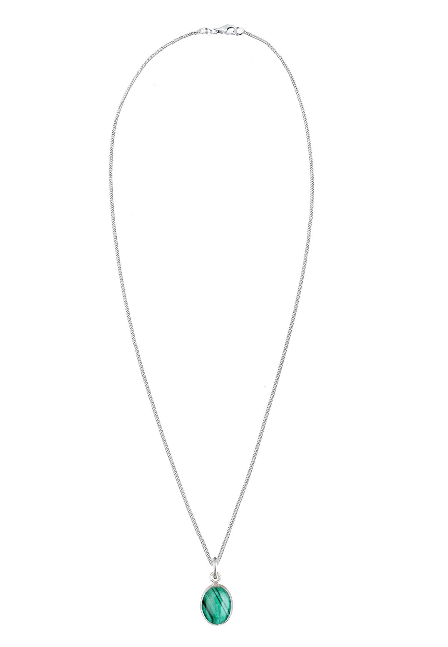 Elli Halskette Basic Malachit Edelstein