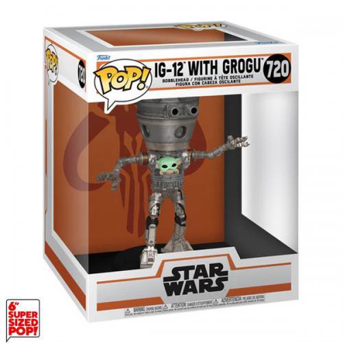 Funko Funko POP! SW The Mandalorian: IG-12 w/Grogu (720) DLX