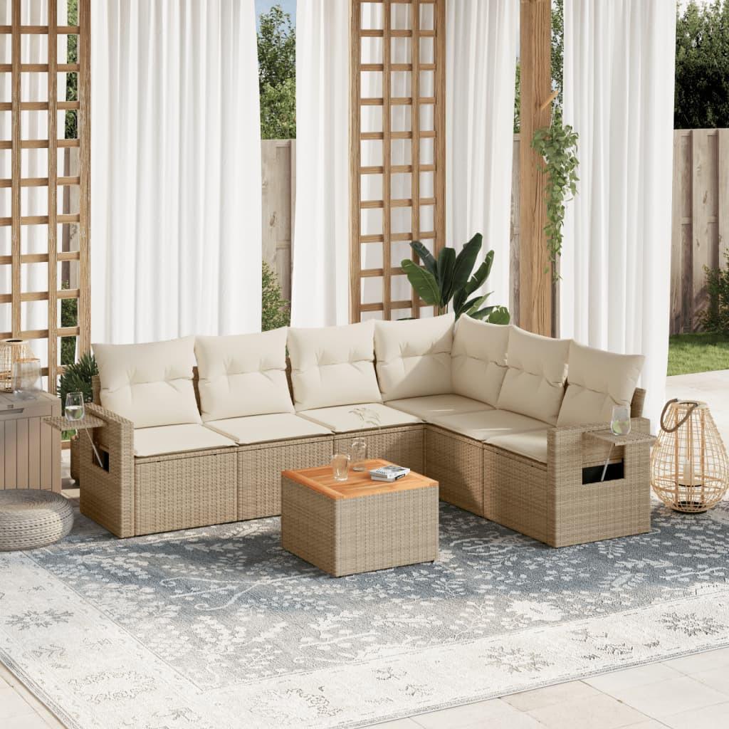 VidaXL Garten sofagarnitur poly-rattan