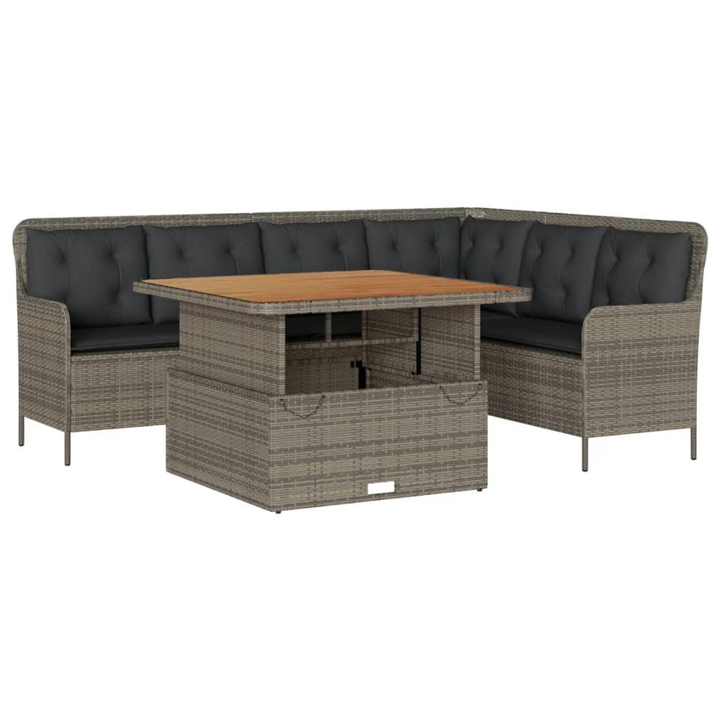 VidaXL Garten sofagarnitur poly-rattan