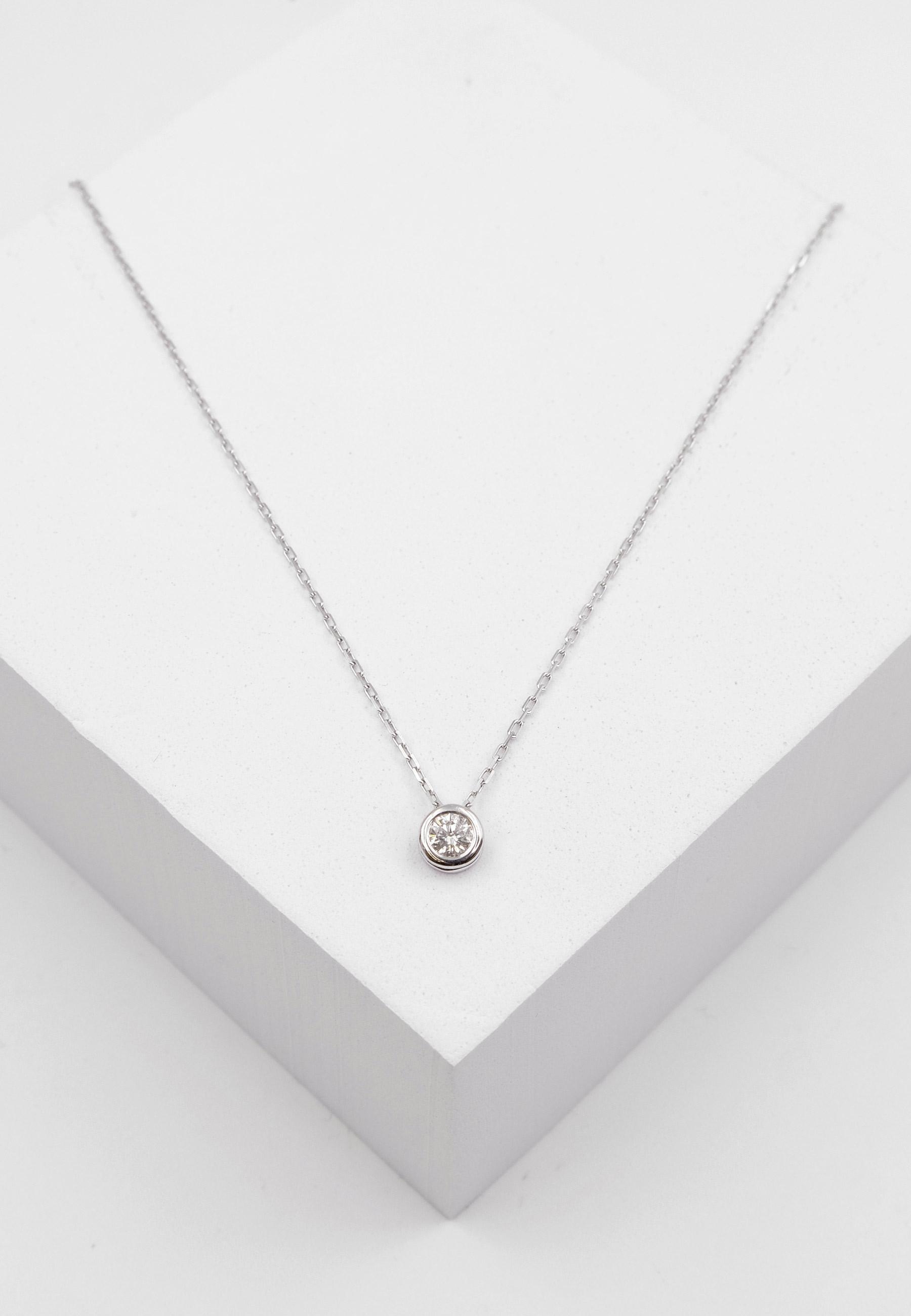 MUAU Schmuck Anhänger Diamant 0.25ct. Weissgold 750