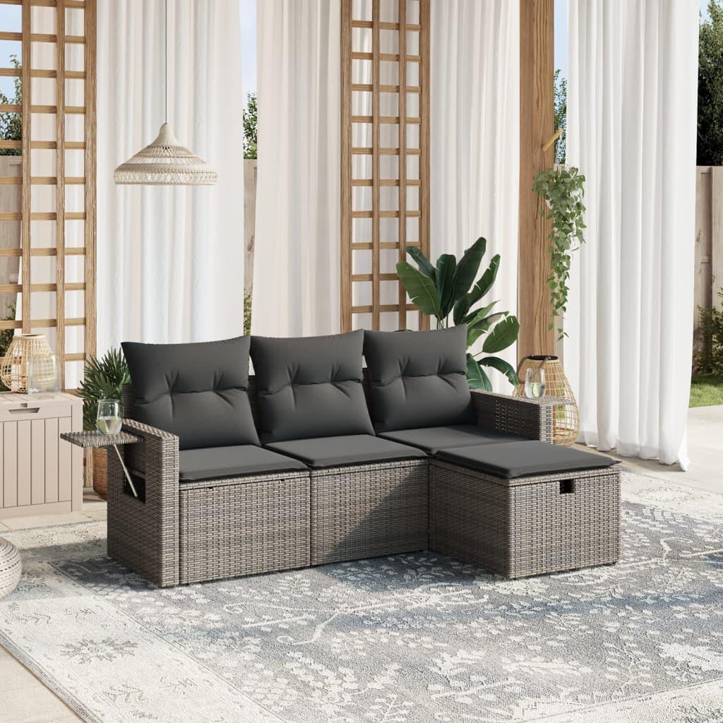 VidaXL Garten sofagarnitur poly-rattan