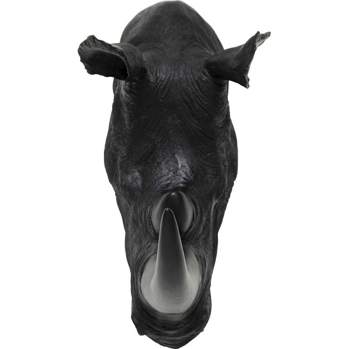 KARE Design Wandobjekt Rhino Head Antique schwarz