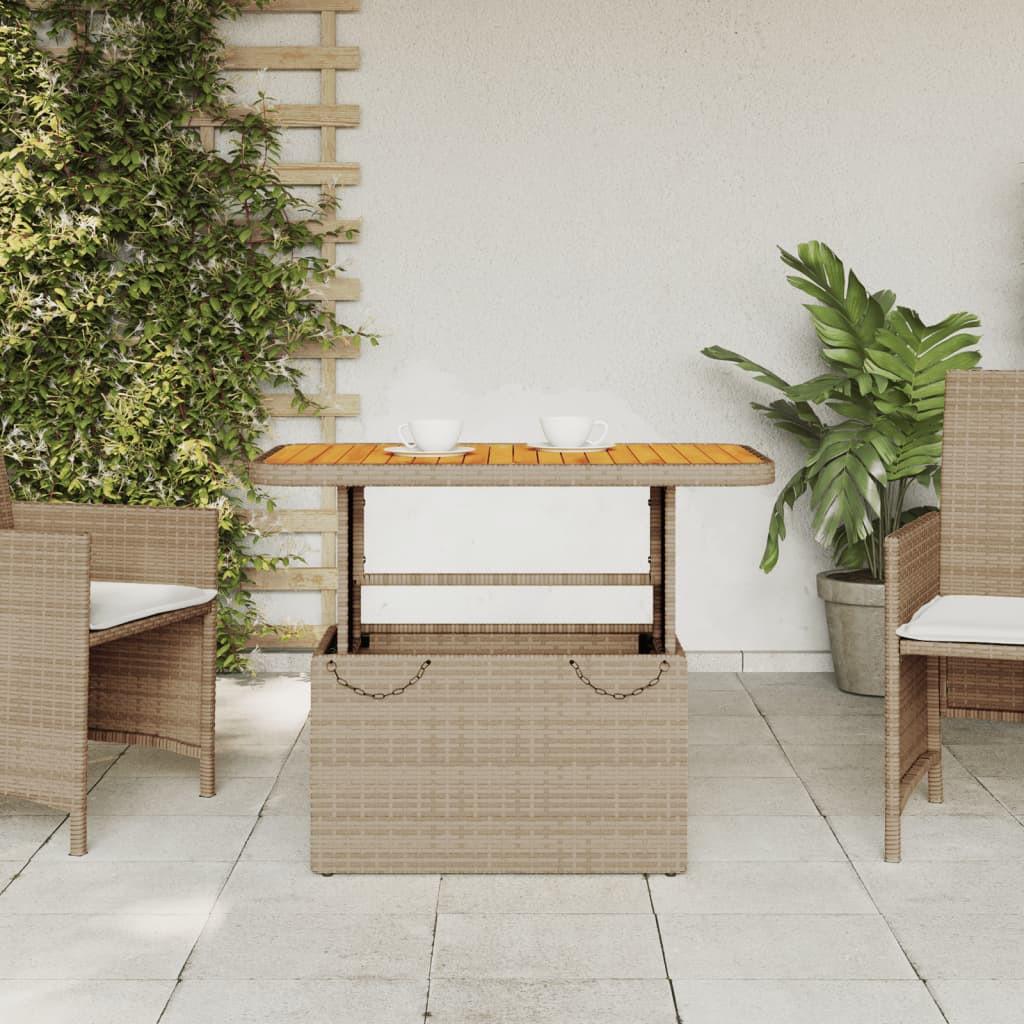 VidaXL Gartentisch poly-rattan