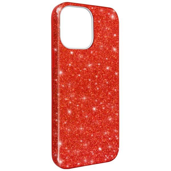 Avizar Glitter Hülle iPhone 13 Pro Max Rot