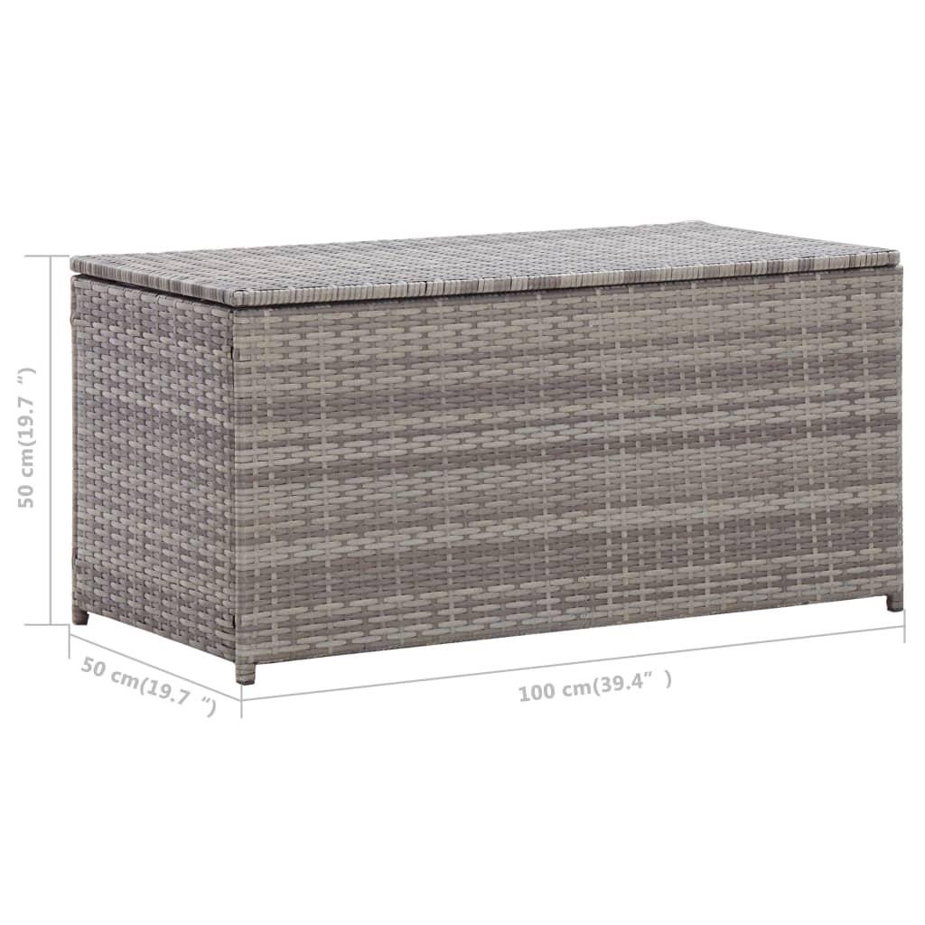 VidaXL Gartenbox poly-rattan