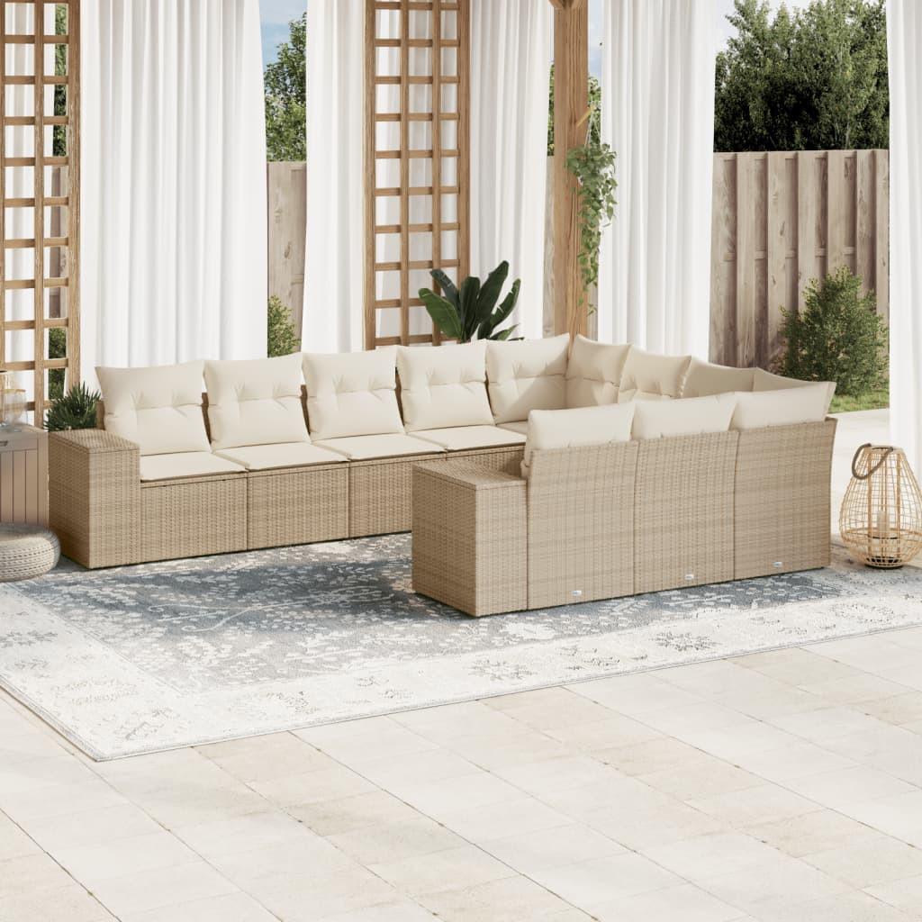 VidaXL Garten sofagarnitur poly-rattan