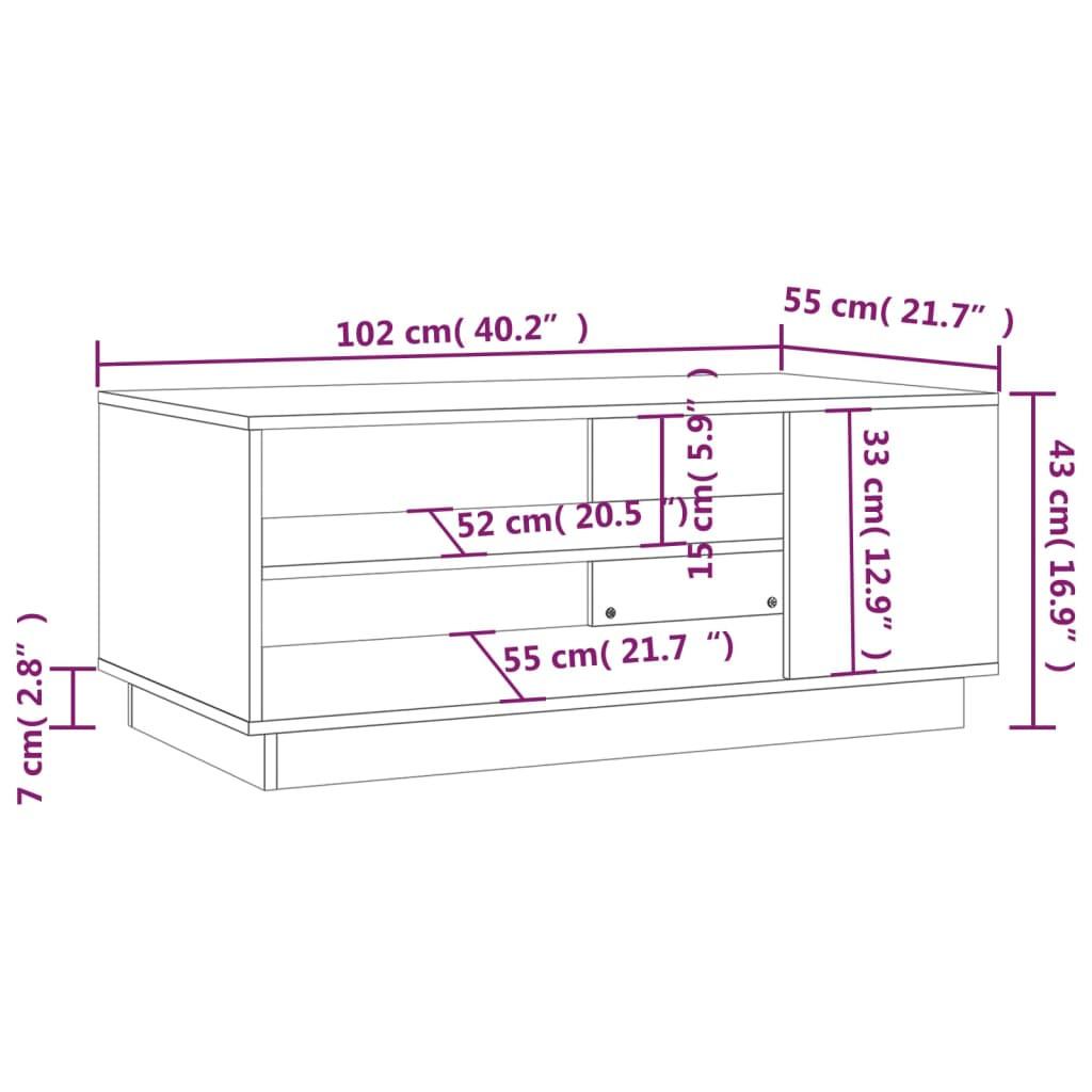 VidaXL Couchtisch holzwerkstoff