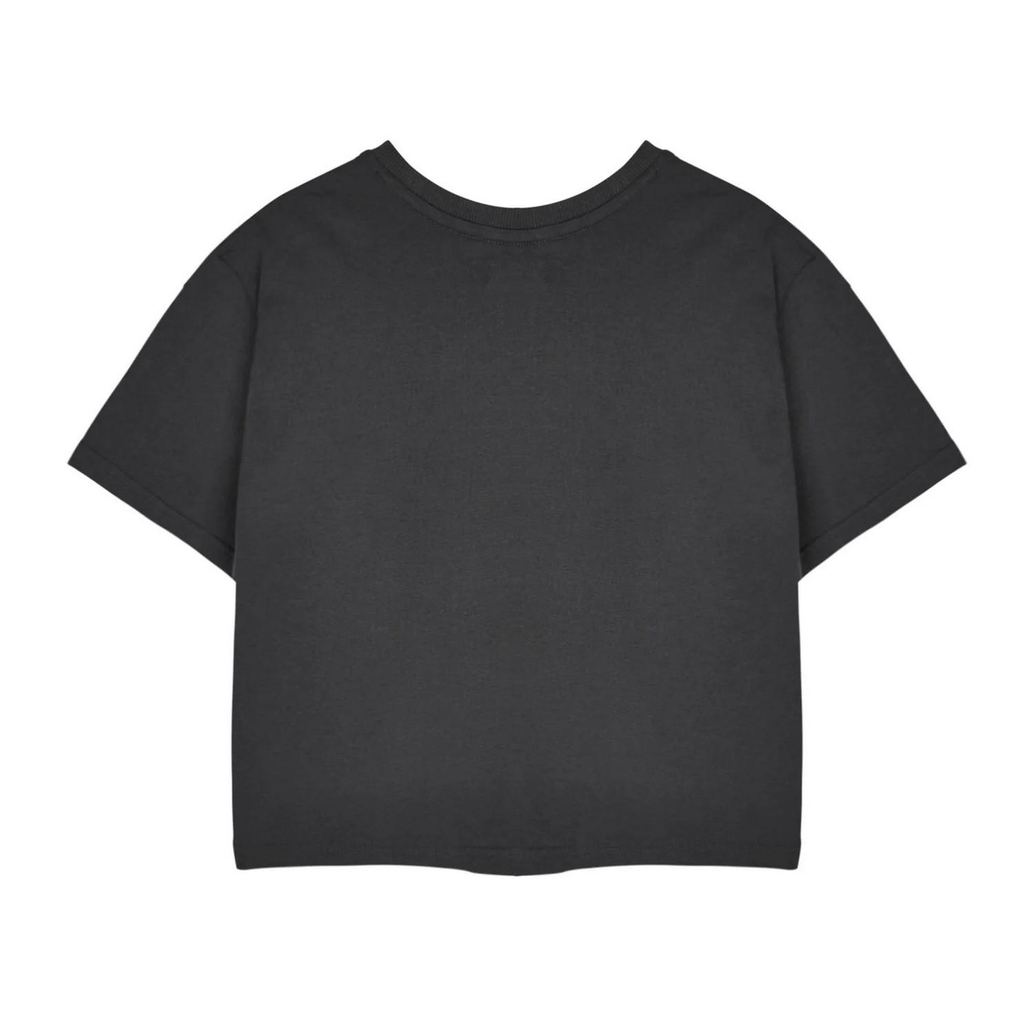 The Little Mermaid The Little Mermaid Blasen Logo Print Kurzarm Crop Top