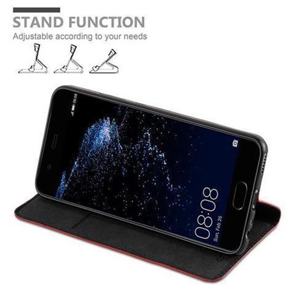 Cadorabo Hülle für Huawei P10 Magnetverschluss, Kartenfach