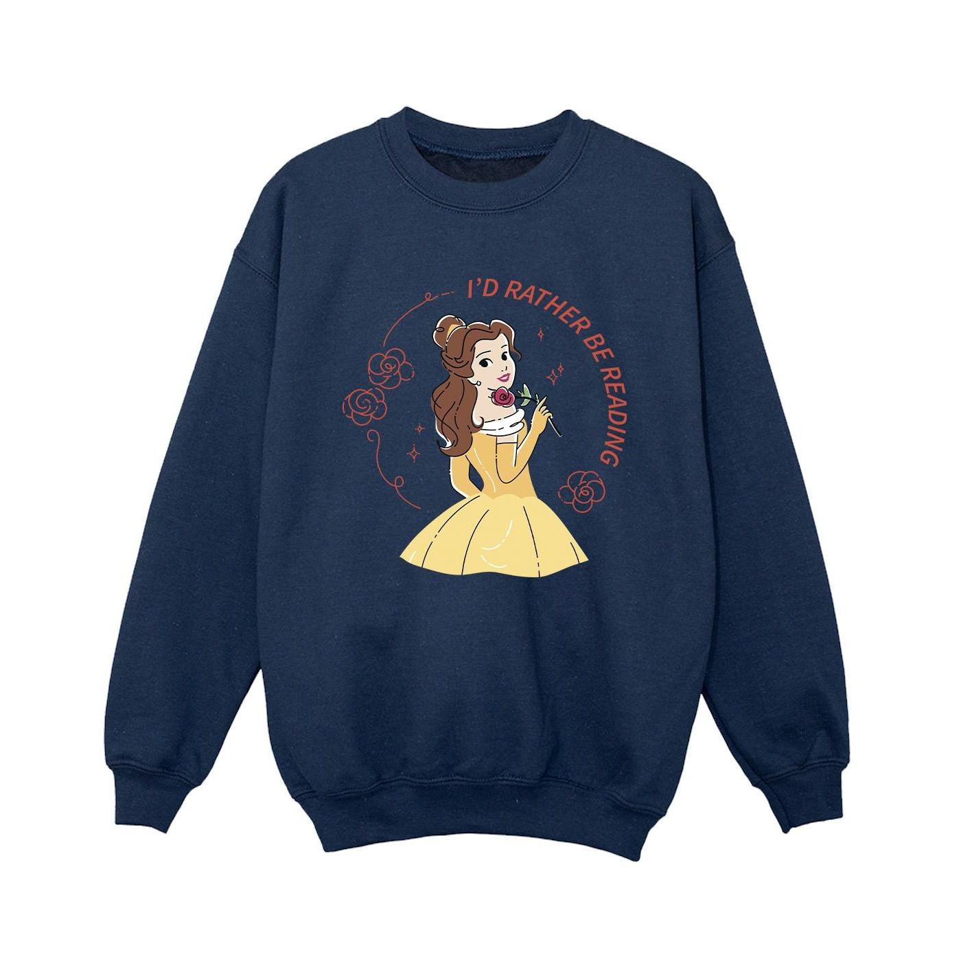 Disney Beauty And The Beast I'd Rather Be Reading Sweatshirt