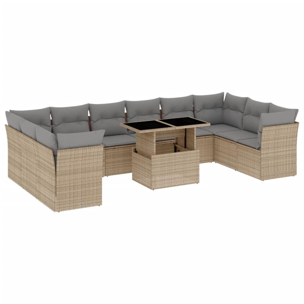 VidaXL Garten sofagarnitur poly-rattan