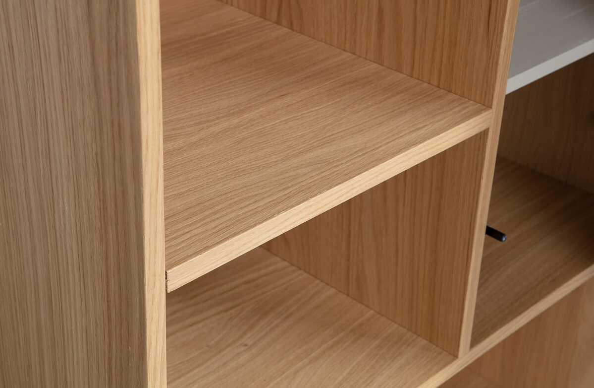 mutoni Oberschrank Modulair Eiche natur 77x199