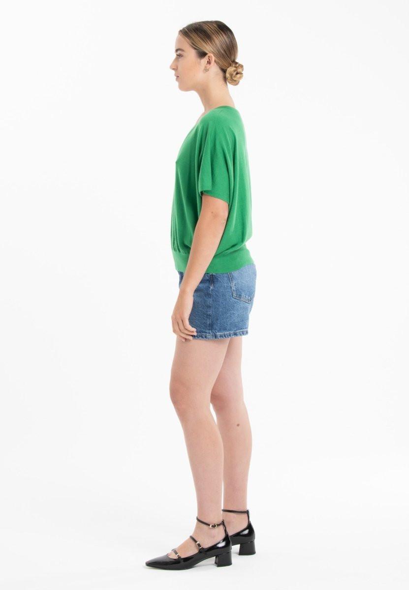 Studio Cashmere8 Pullover mit V-Ausschnitt und Fledermausärmeln aus 2-fädigem, ultrafeinem Kaschmir und Wolle KELLY 6