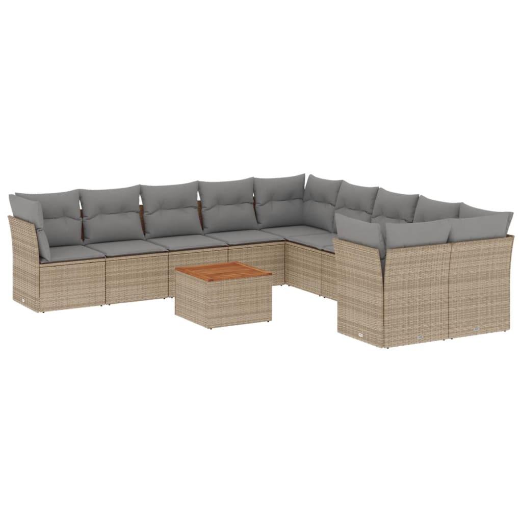 VidaXL Garten sofagarnitur poly-rattan
