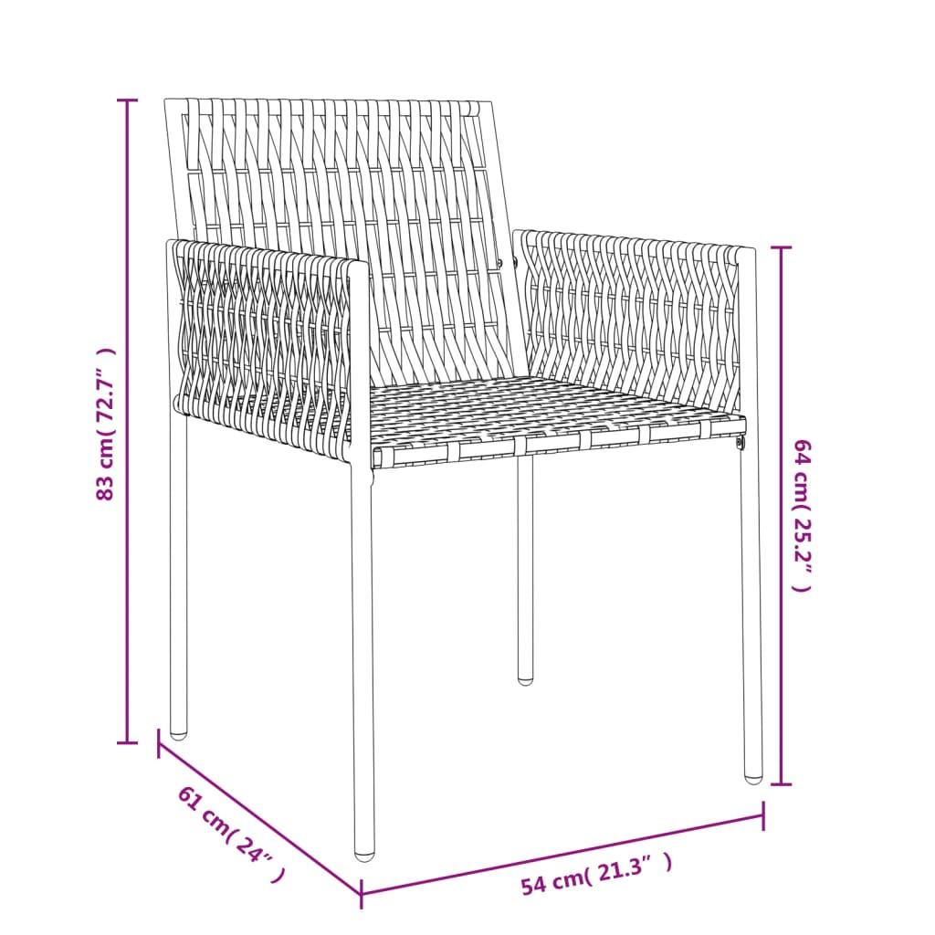 VidaXL Gartenstuhl poly-rattan