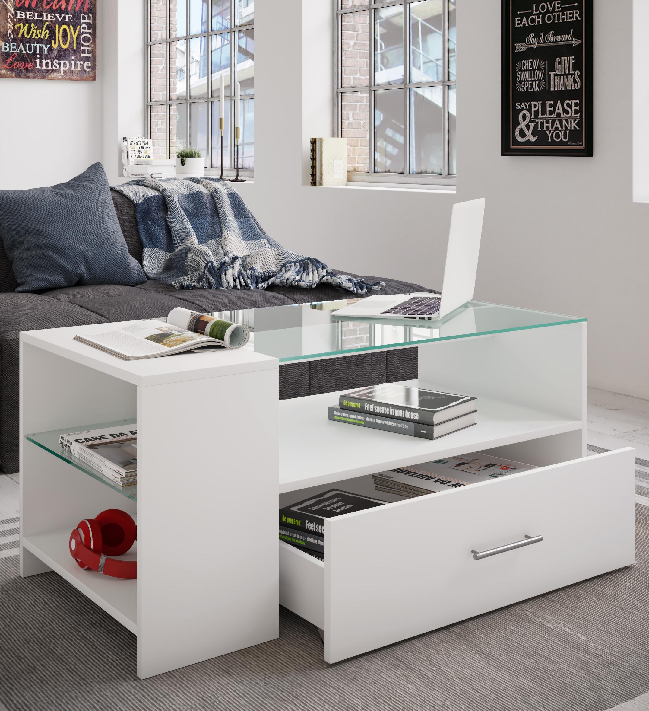 VCM Holz Couchtisch Tindala