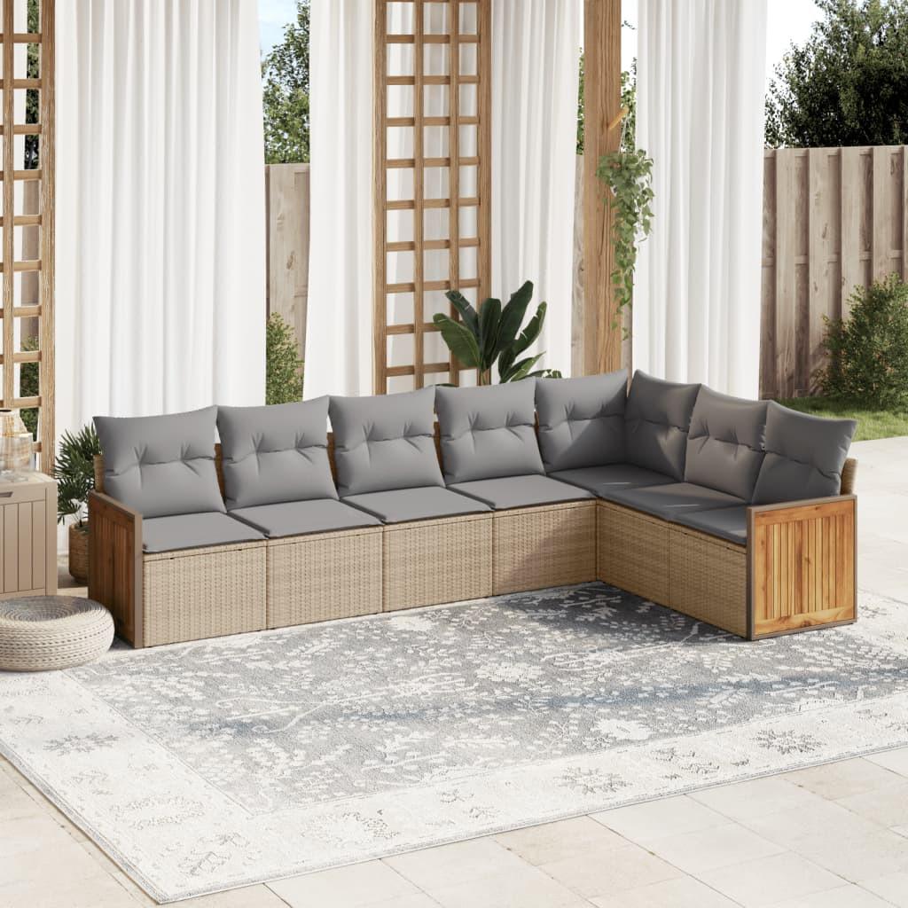 VidaXL Garten sofagarnitur poly-rattan