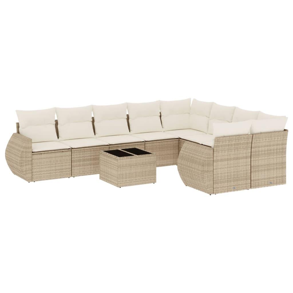 VidaXL Garten sofagarnitur poly-rattan