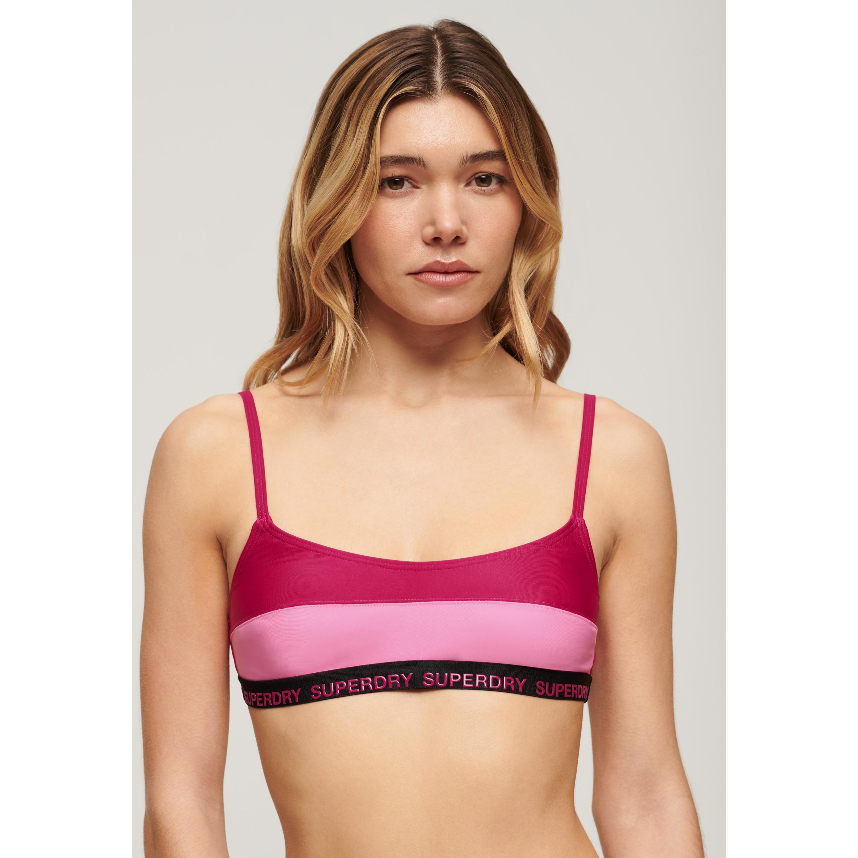Superdry elastisches badeanzugoberteil, damen