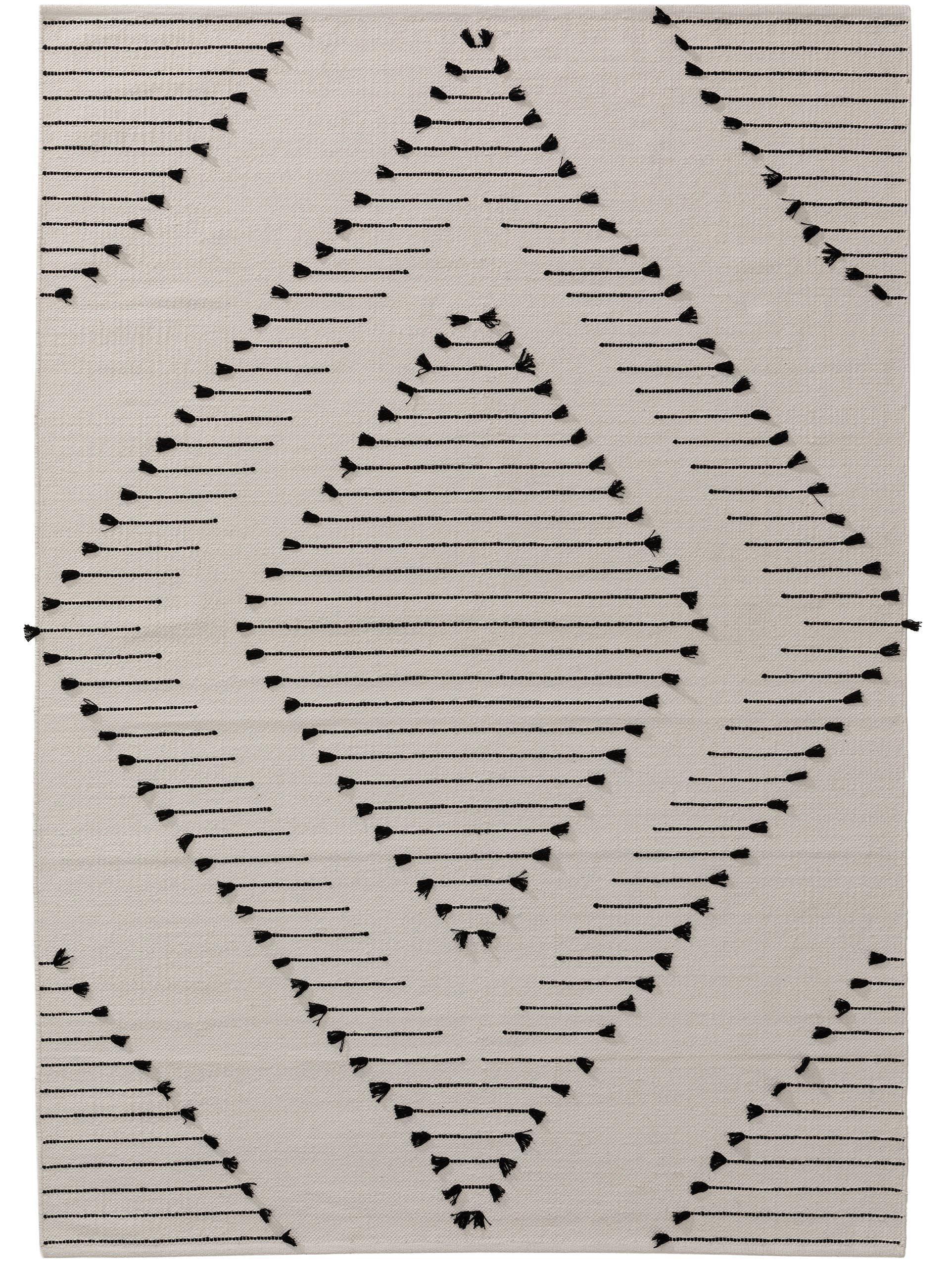 Benuta Baumwollteppich Bo Ivory