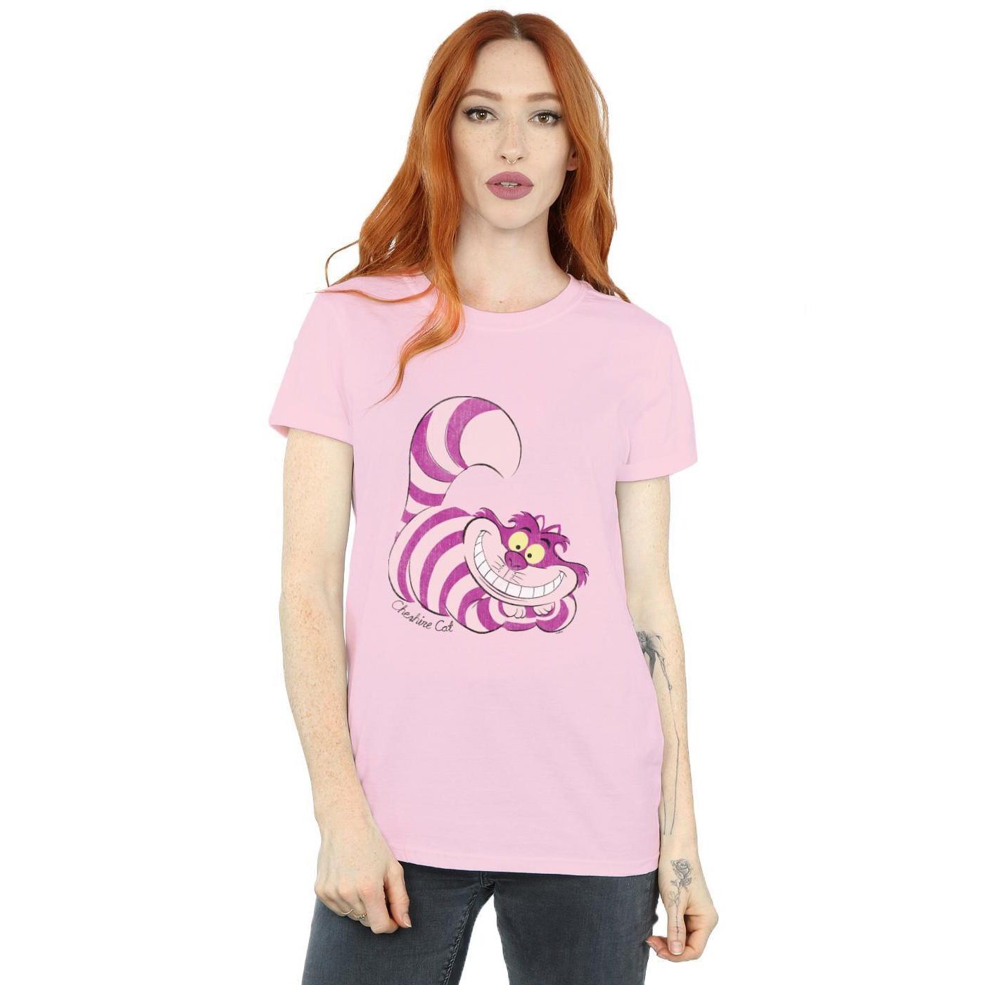 Alice in Wonderland Cheshire Cat Grafik Print T-Shirt