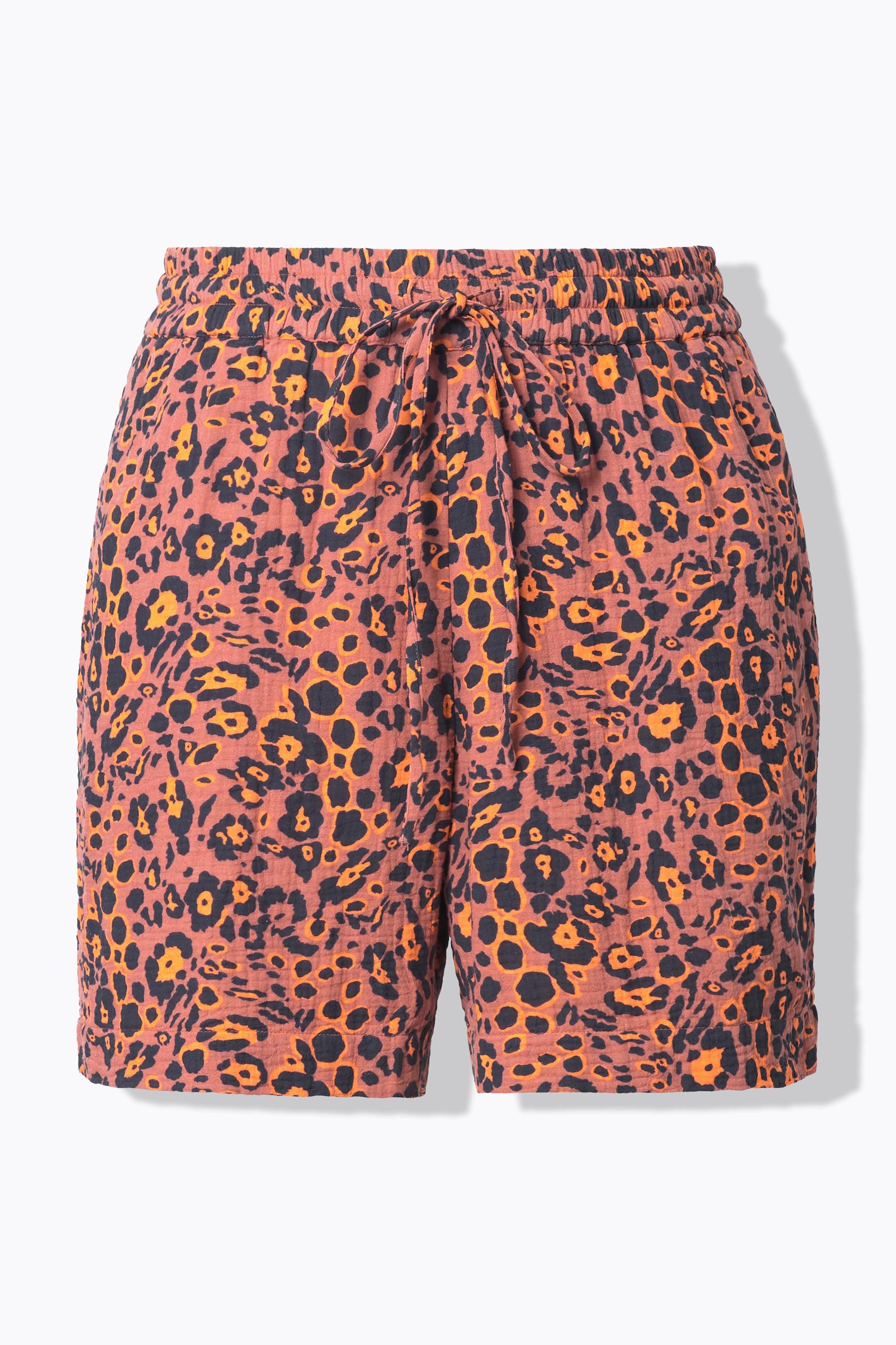 Studio Untold Shorts, Wide Legs, Musselin, Leo