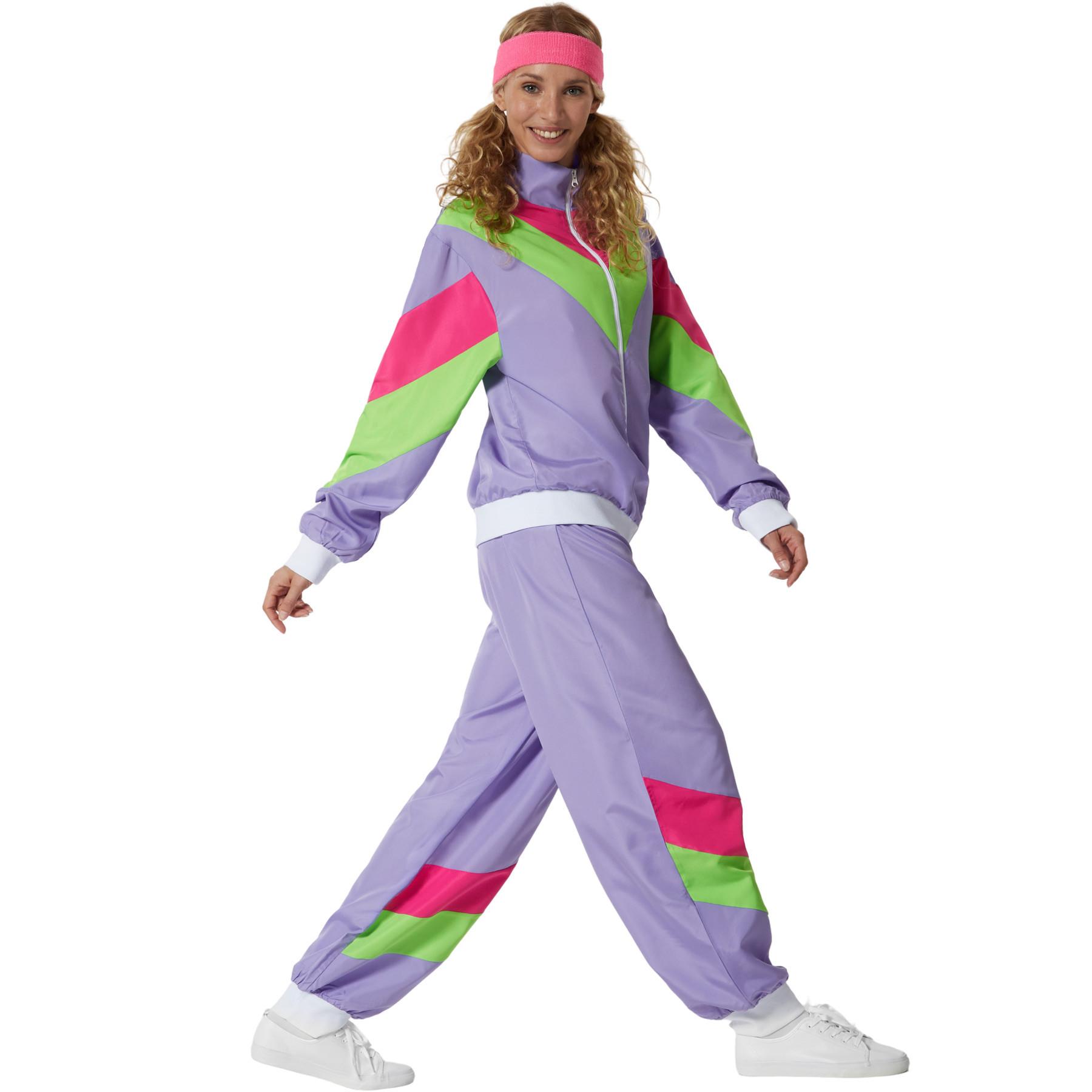 Tectake kostüm Retro 80er 90er Jahre Jogginganzug