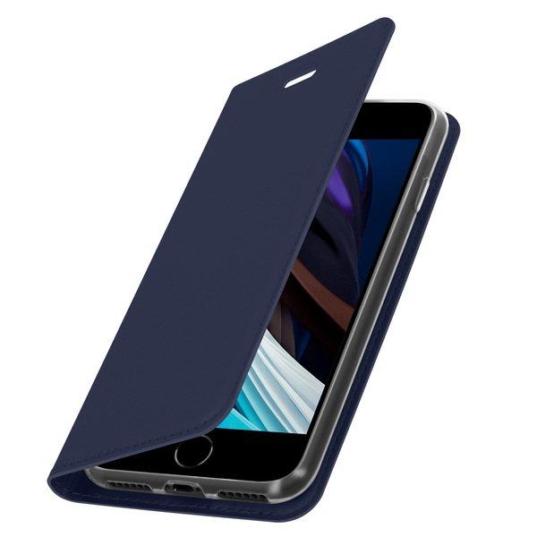 DuxDucis Klapphülle iPhone 7/8/SE 2020 Dunkelblau