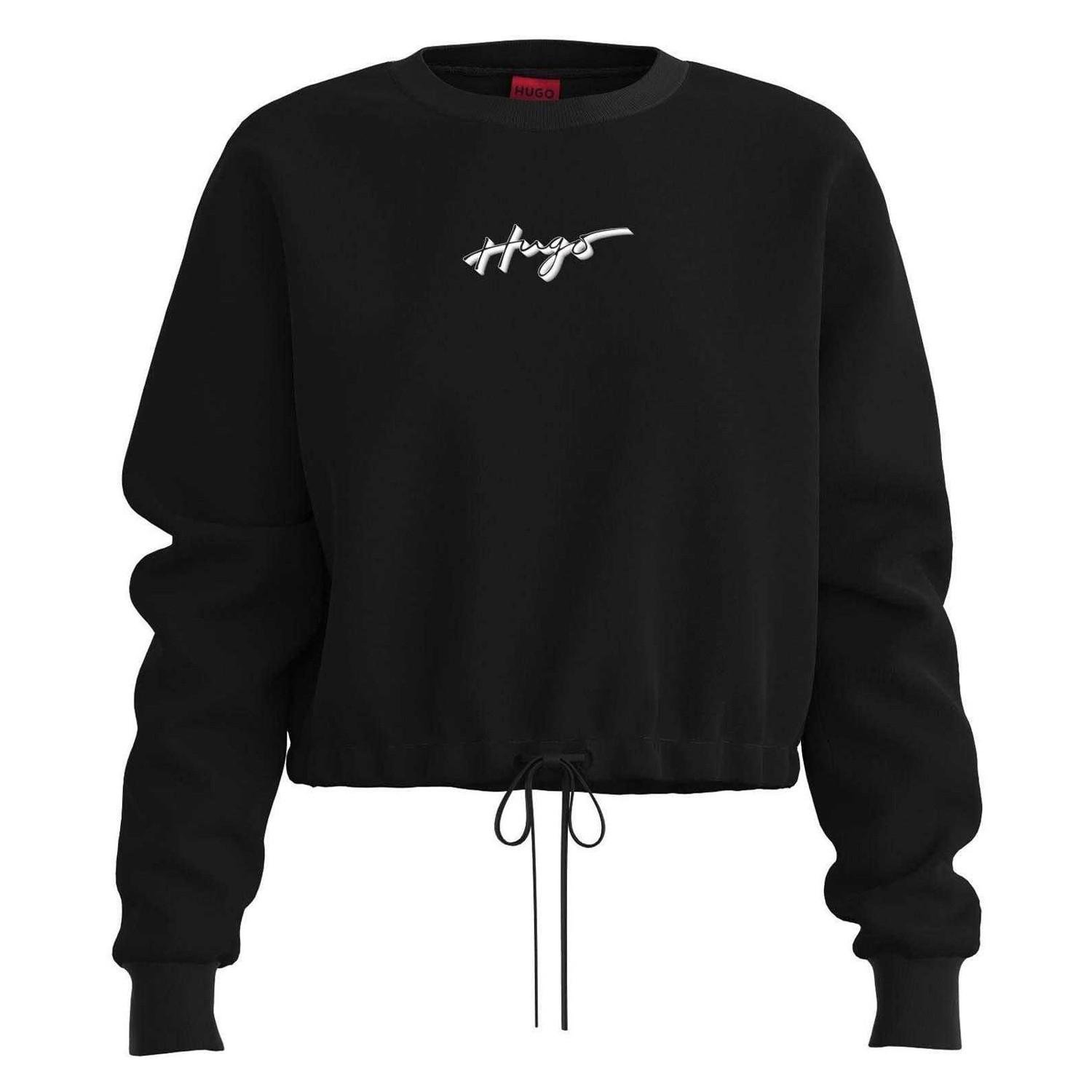 HUGO Delive Sweatshirt kurz geschnitten