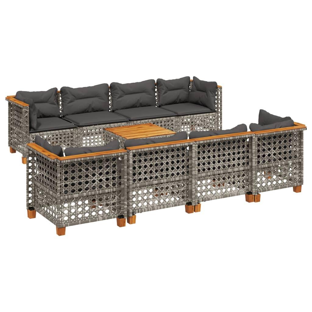VidaXL Garten sofagarnitur poly-rattan