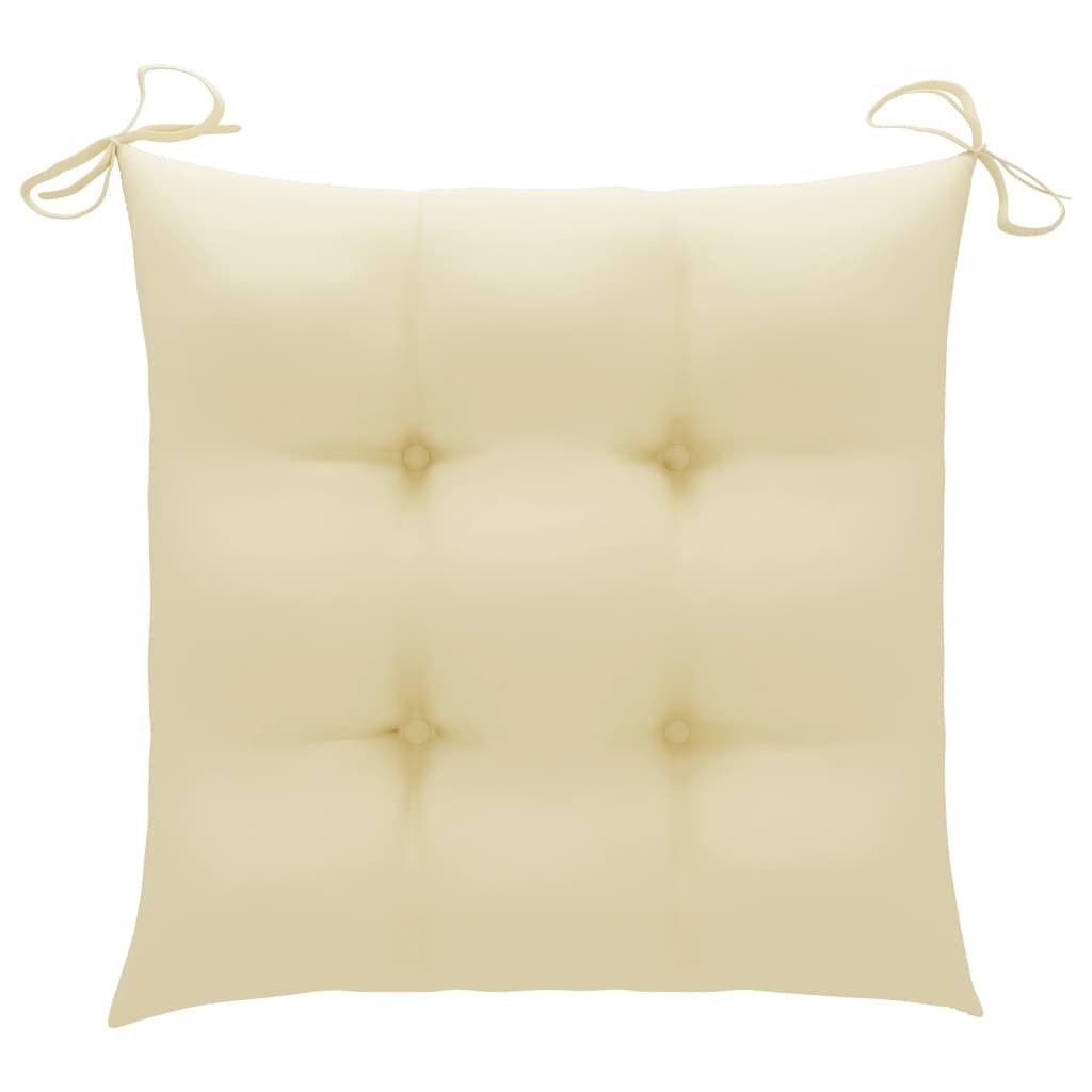 VidaXL Stuhlkissen 2 Stk. 40x40x7 cm Stoff