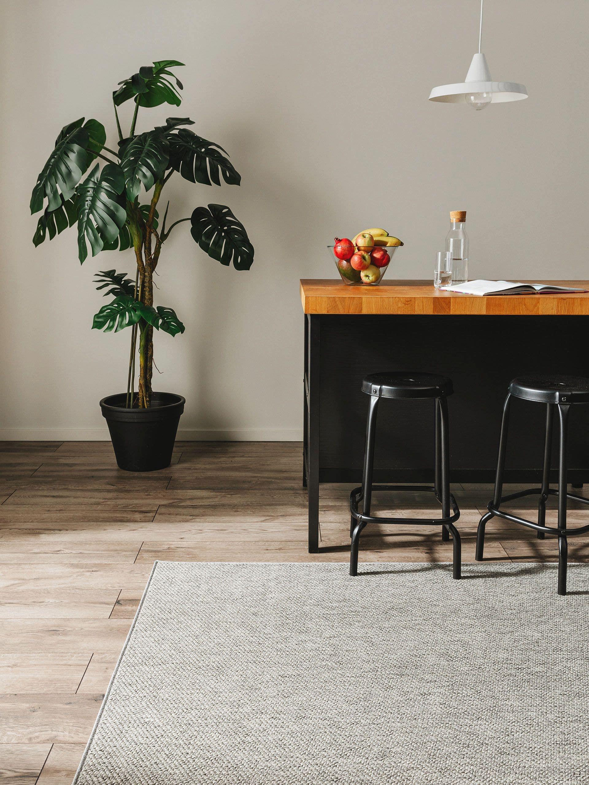 Benuta In- & Outdoor-Teppich Iowa Hellgrau