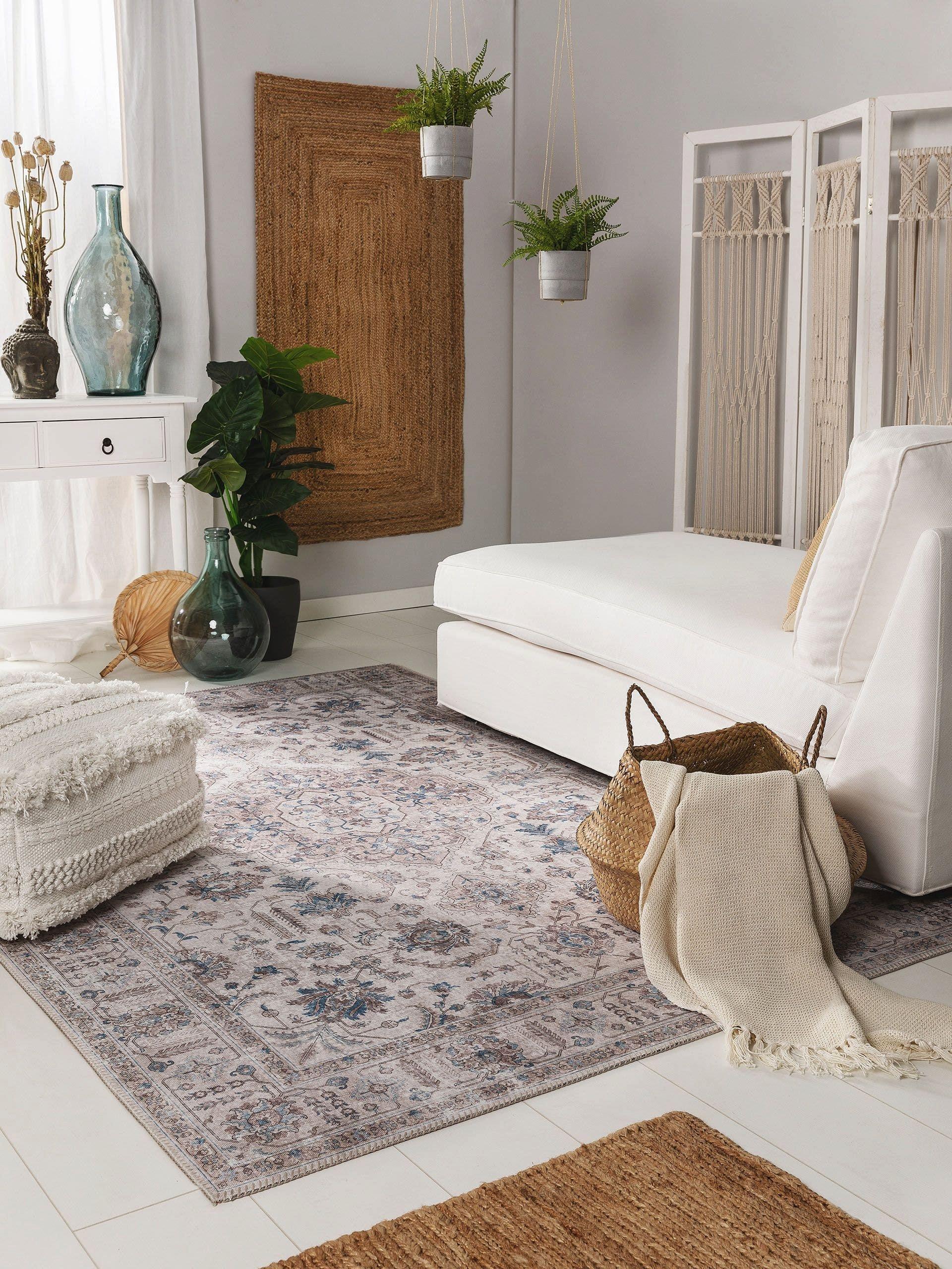 Benuta Teppich Laury Beige