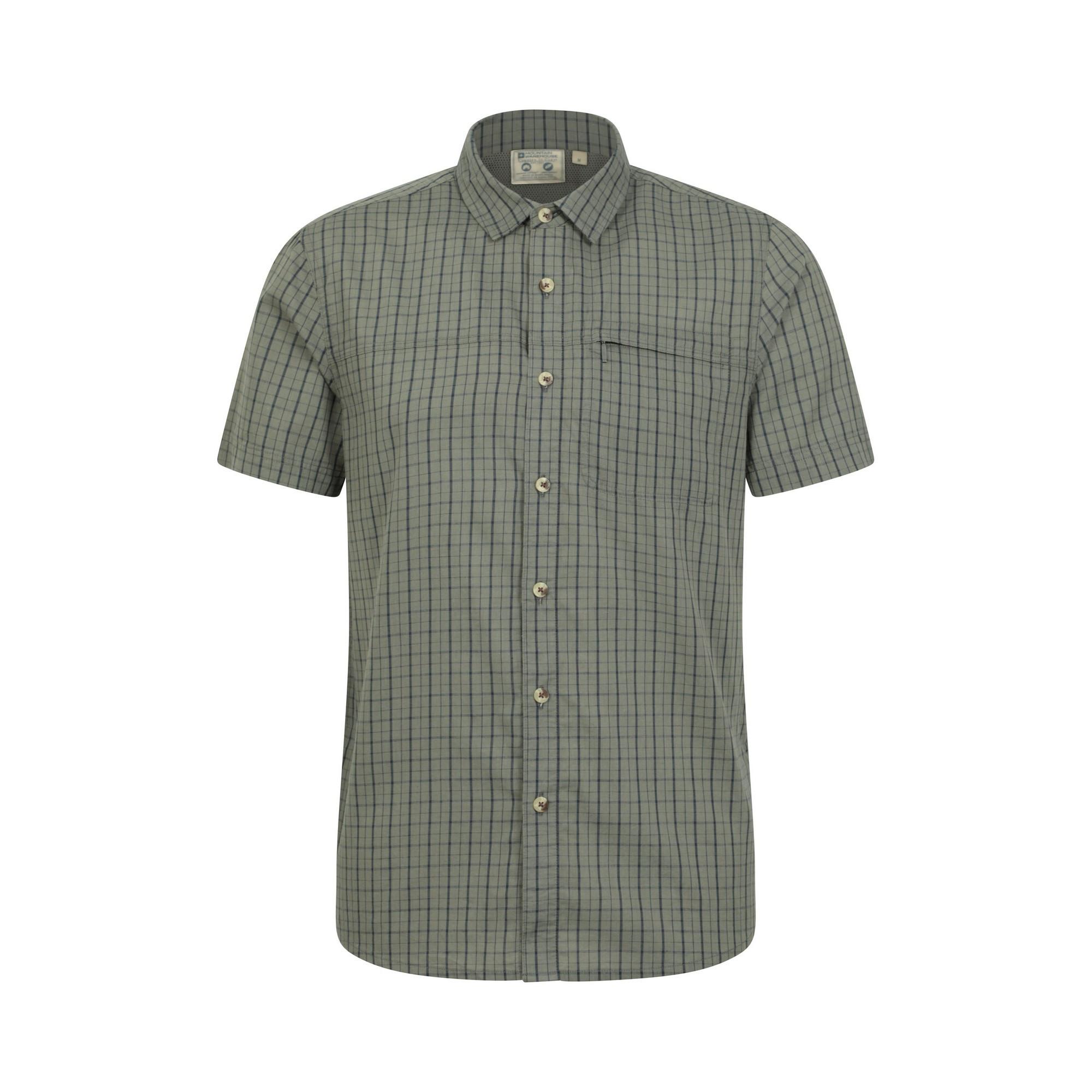 Mountain Warehouse Herren Kurzarm Hemd Kariert Regular Fit