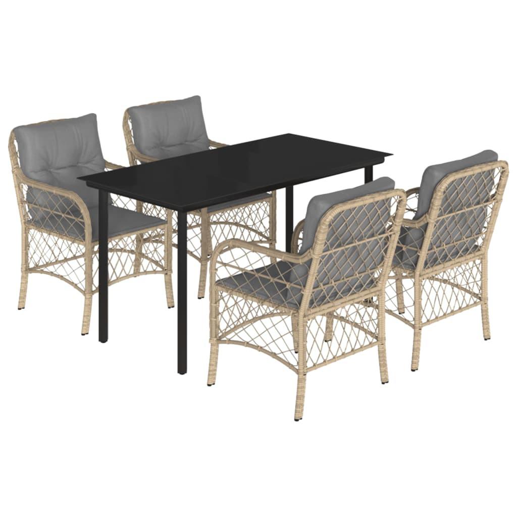 VidaXL Garten essgruppe poly-rattan