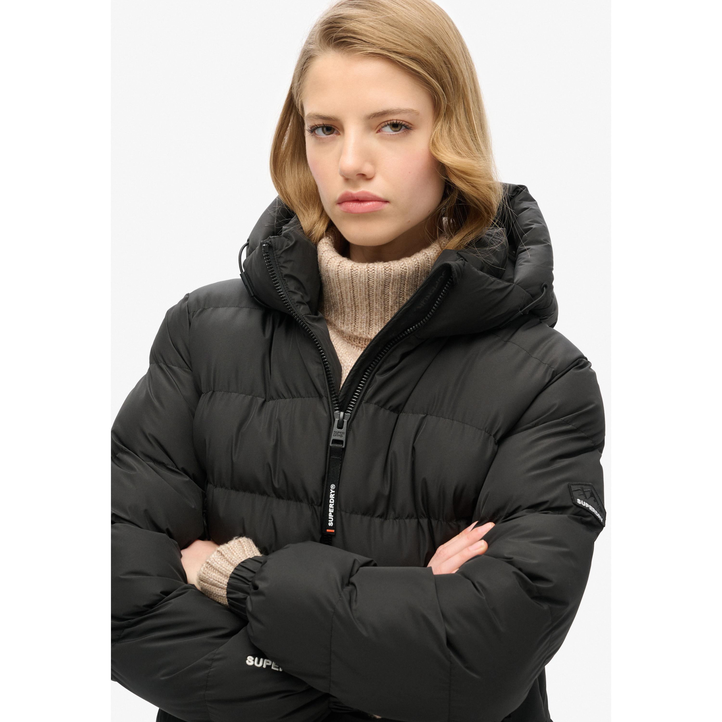 Superdry damen-daunenjacke hooded sports