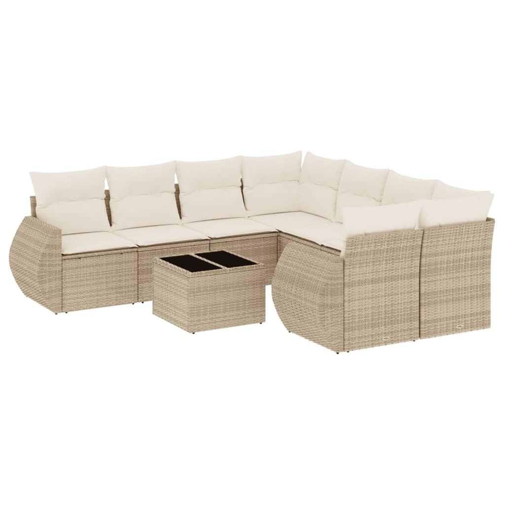 VidaXL Garten sofagarnitur poly-rattan