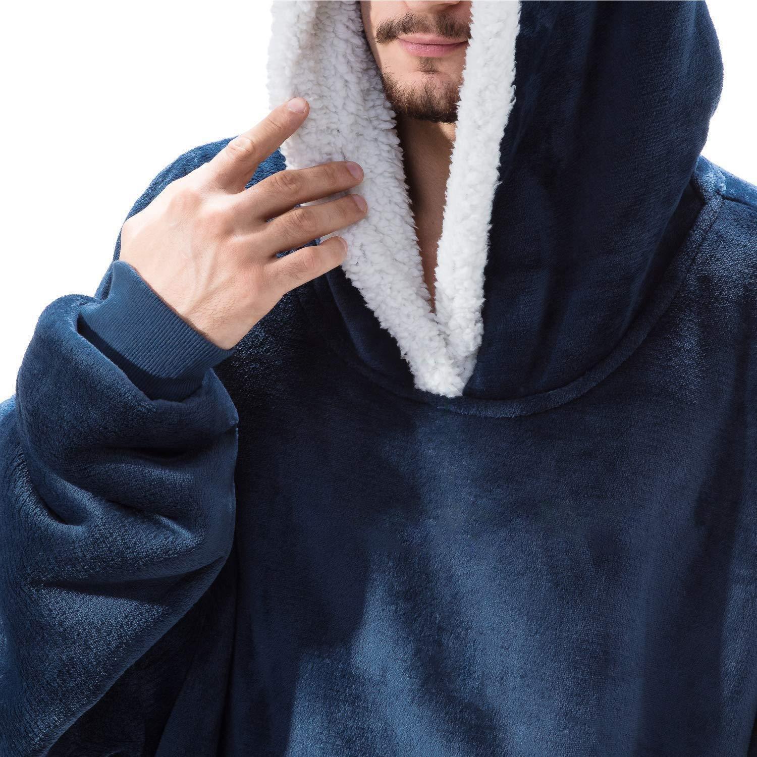 B2X Gemütlicher Hoodie, Übergröße - Blau