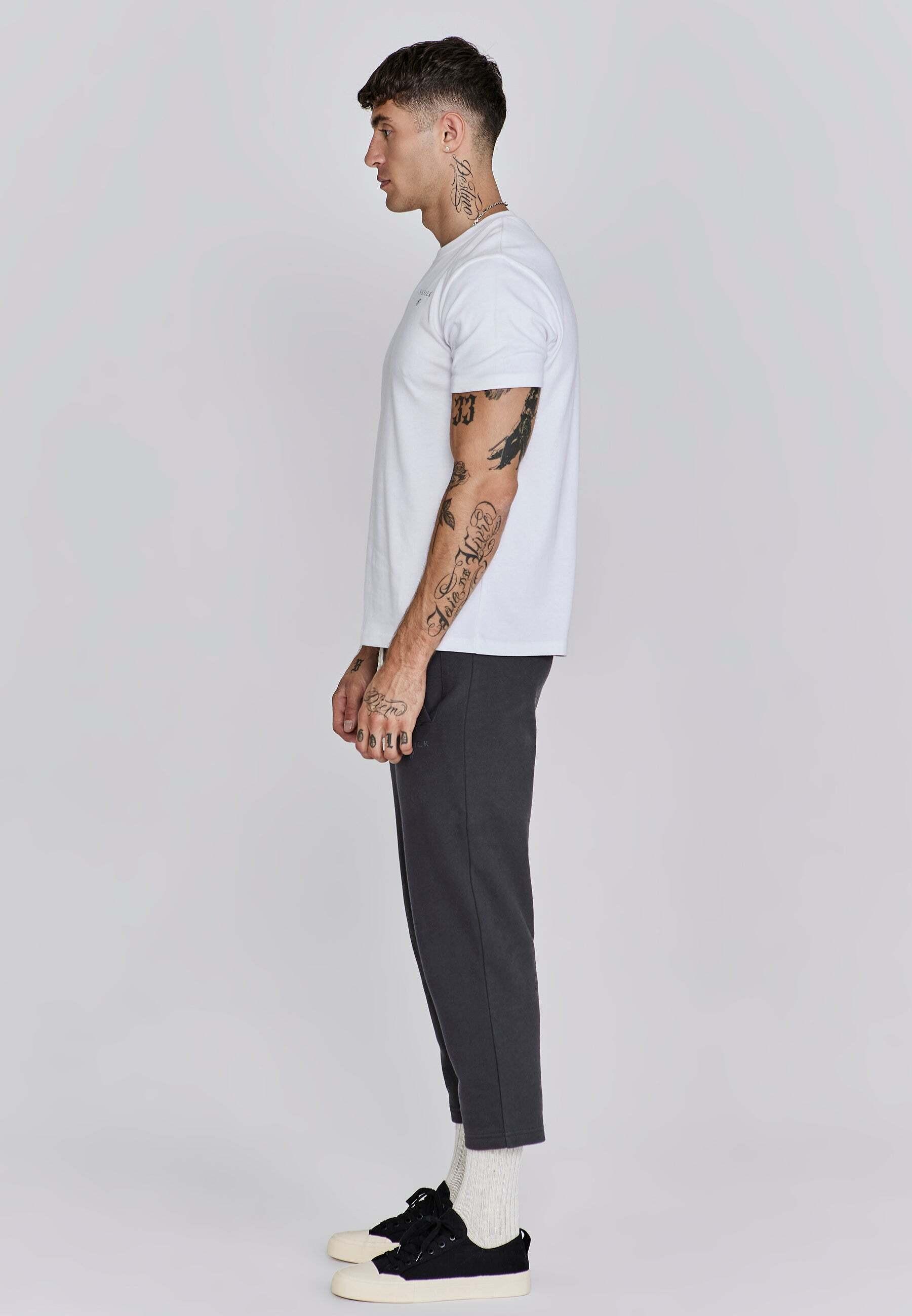 Sik Silk Relaxed Fit T-Shirt mit gedrucktem Logo