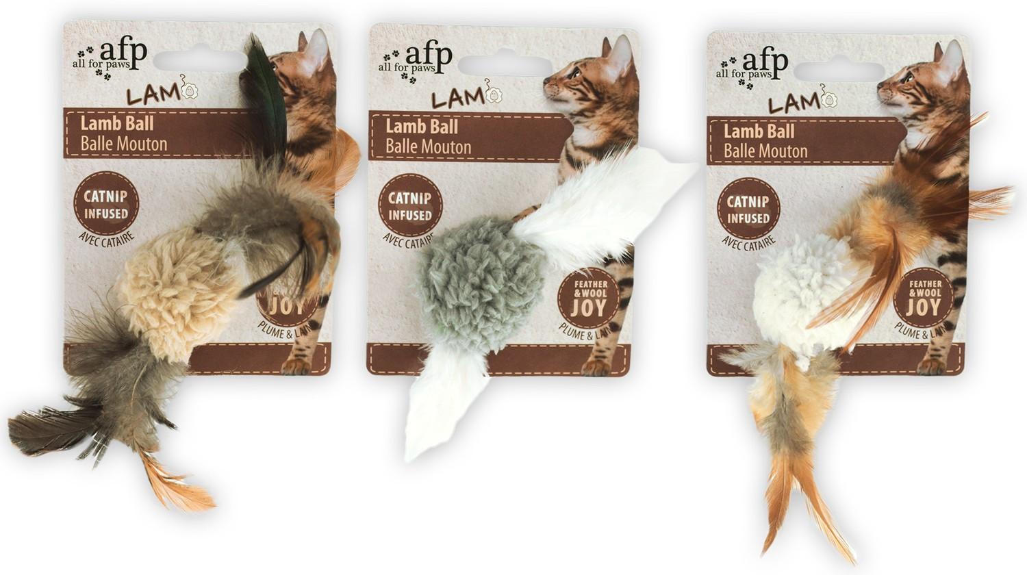 afp AFP Lammwoll-Lammball mit Vogelgeräusch, Katzenminze