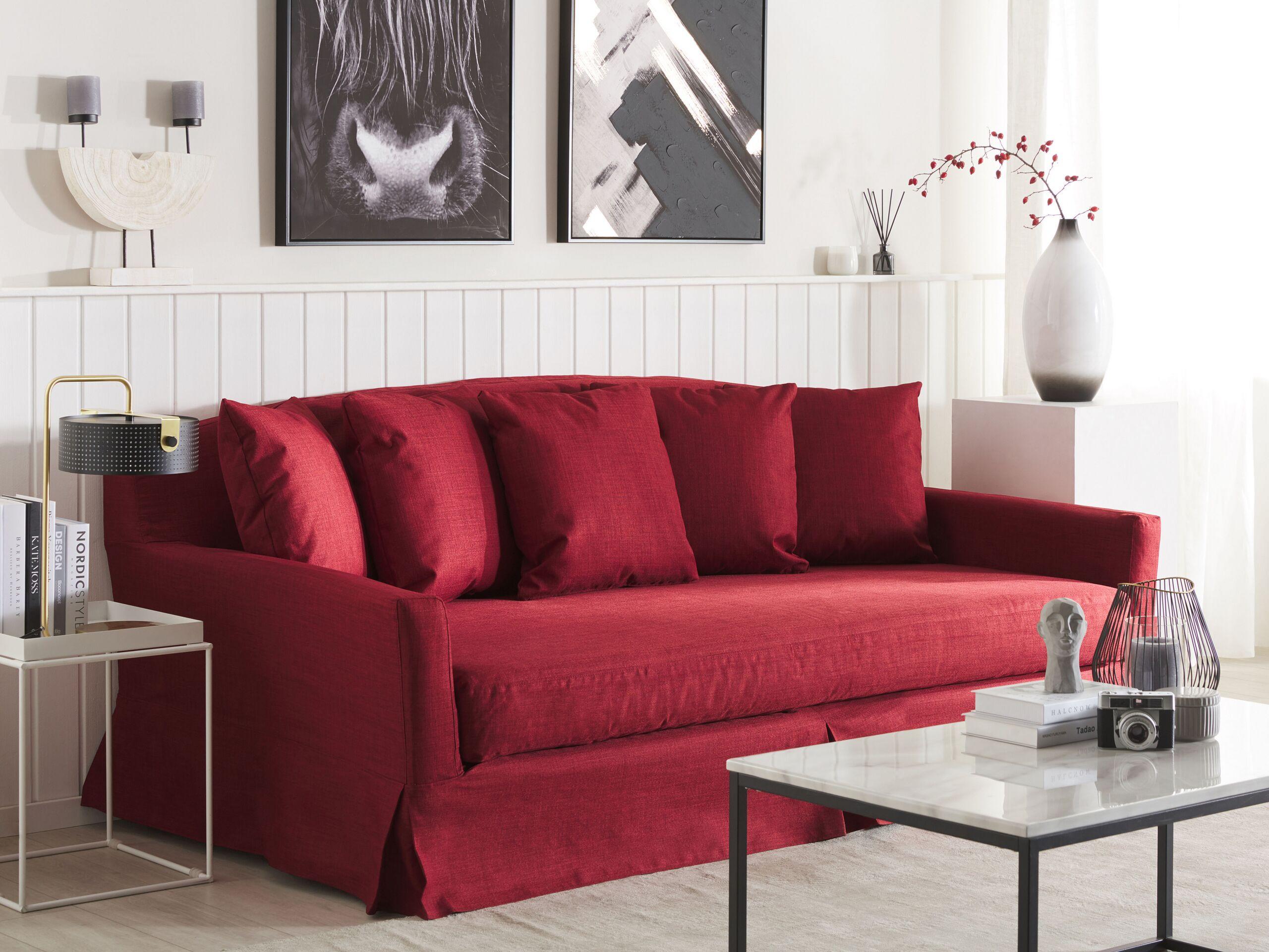 Beliani 3 Sitzer Sofa aus Polyester Klassisch GILJA