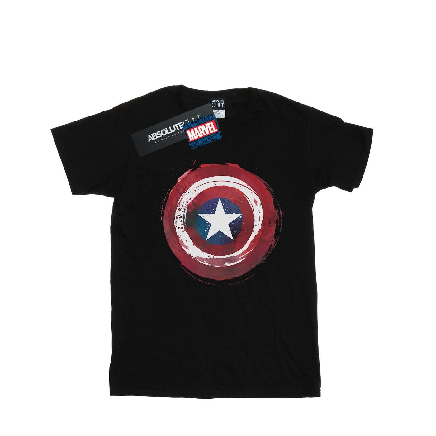 MARVEL Captain America Distressed Shield T-Shirt
