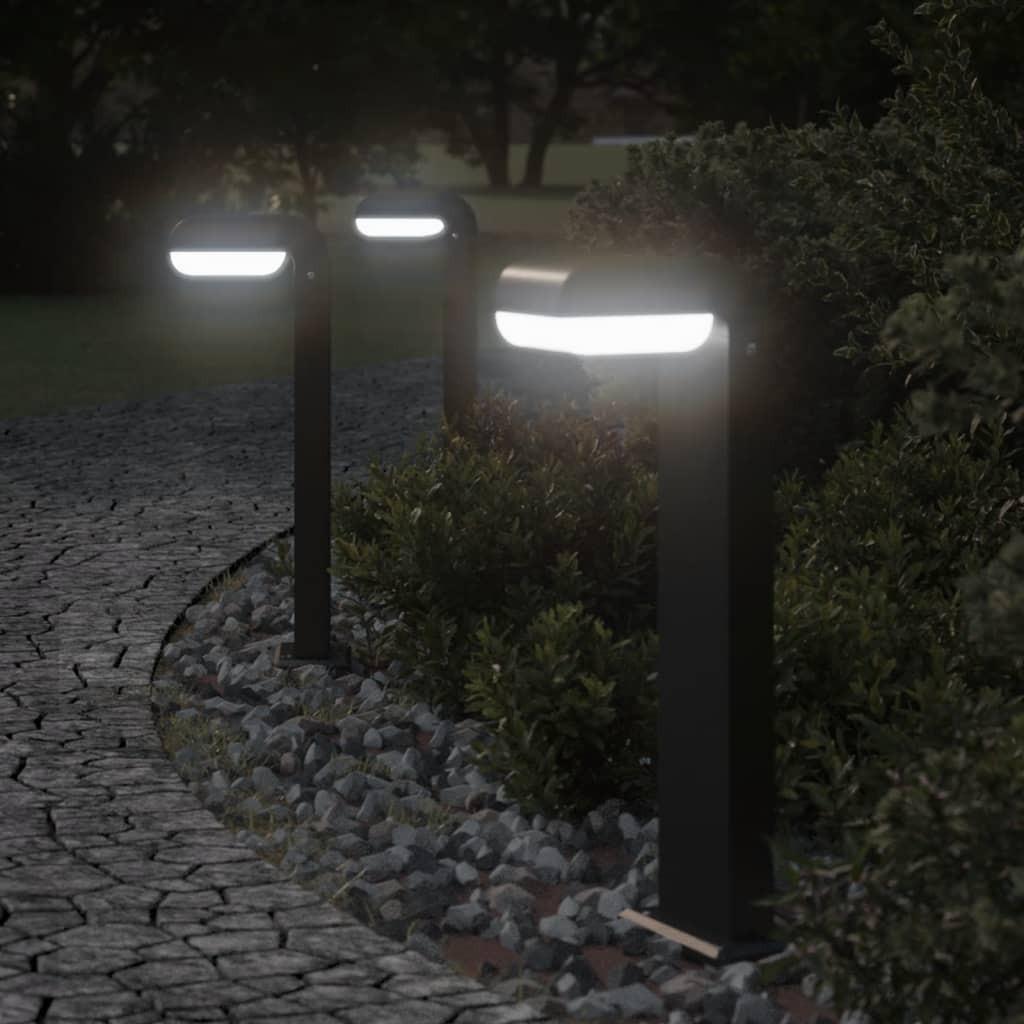VidaXL Stehleuchte außen aluminium