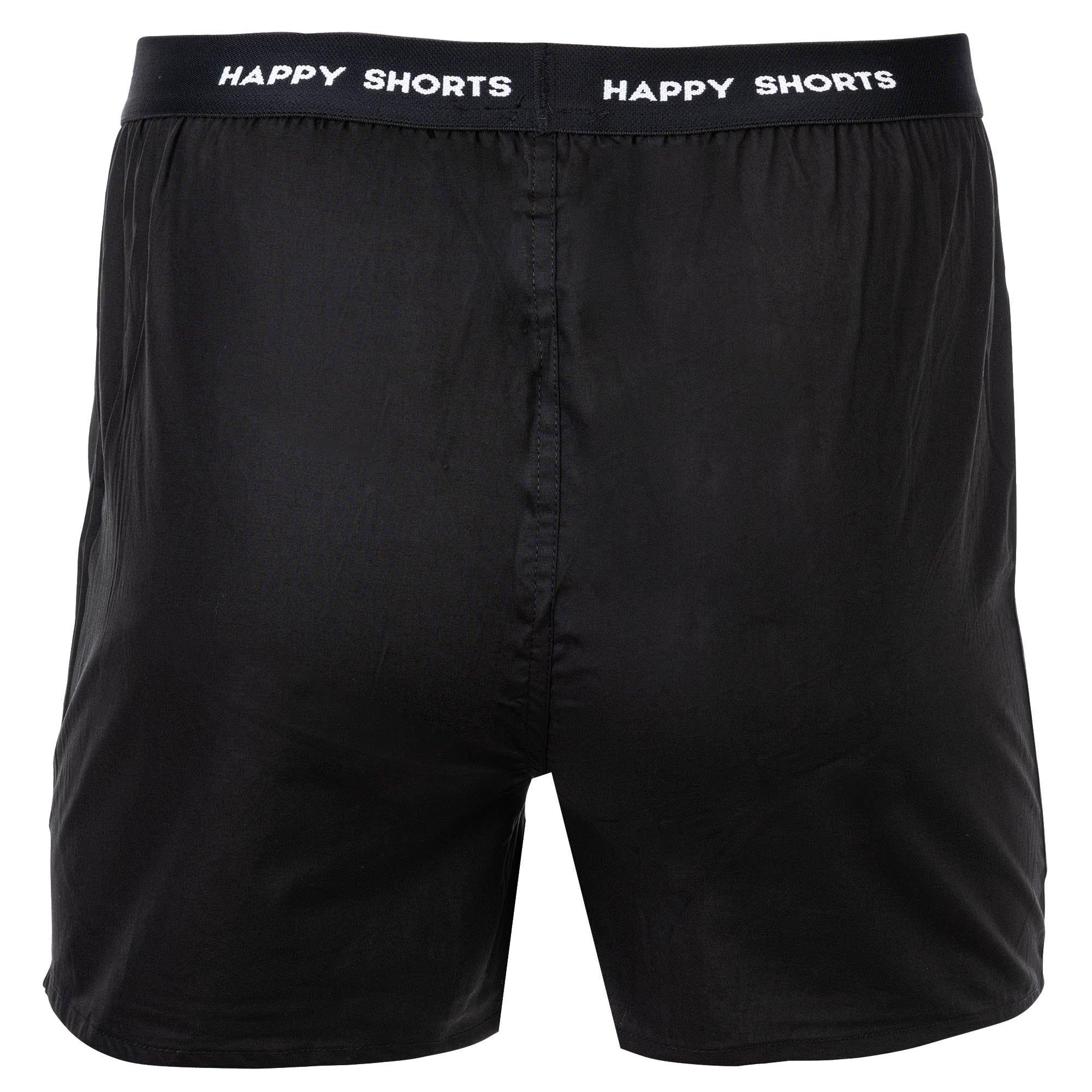 Happy Shorts Web-Boxershorts 3er Pack Bequem sitzend