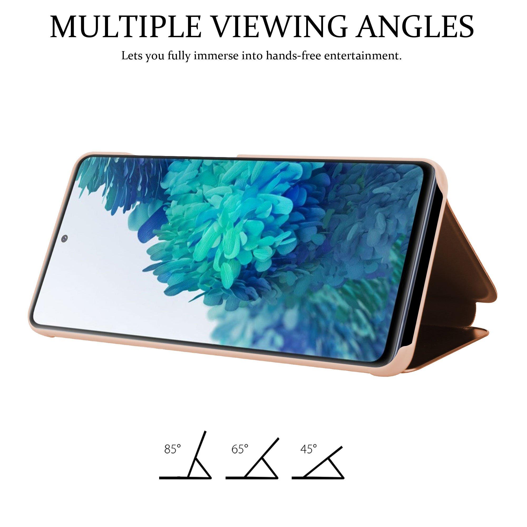 Cadorabo Hülle für Samsung Galaxy S20 FE Spiegel Standfunktion 360 Grad Schutz