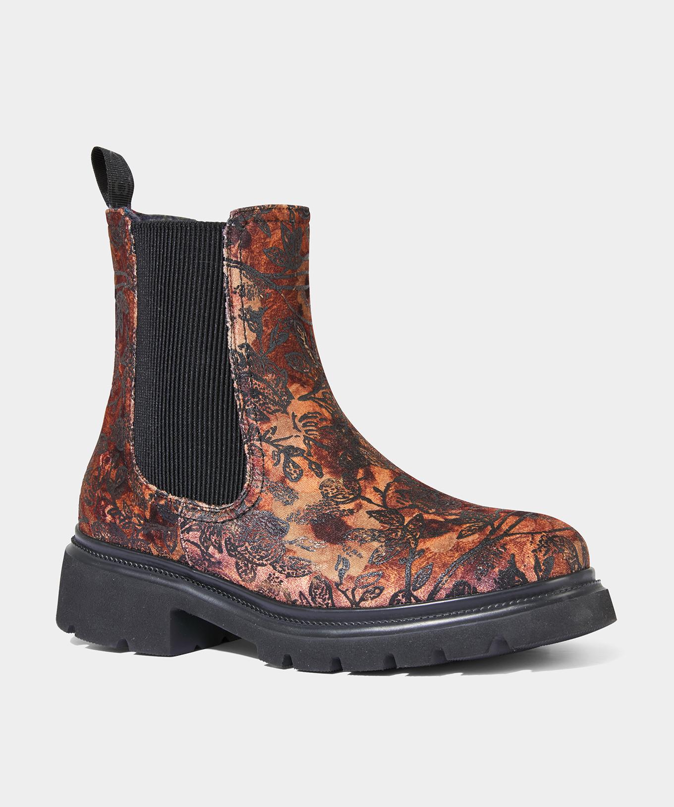 Joe Browns Chelsea-Stiefel mit herbstlichem Blumenmuster